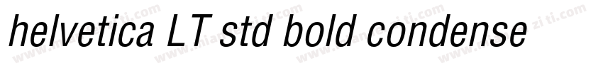 helvetica LT std bold condensed字体转换